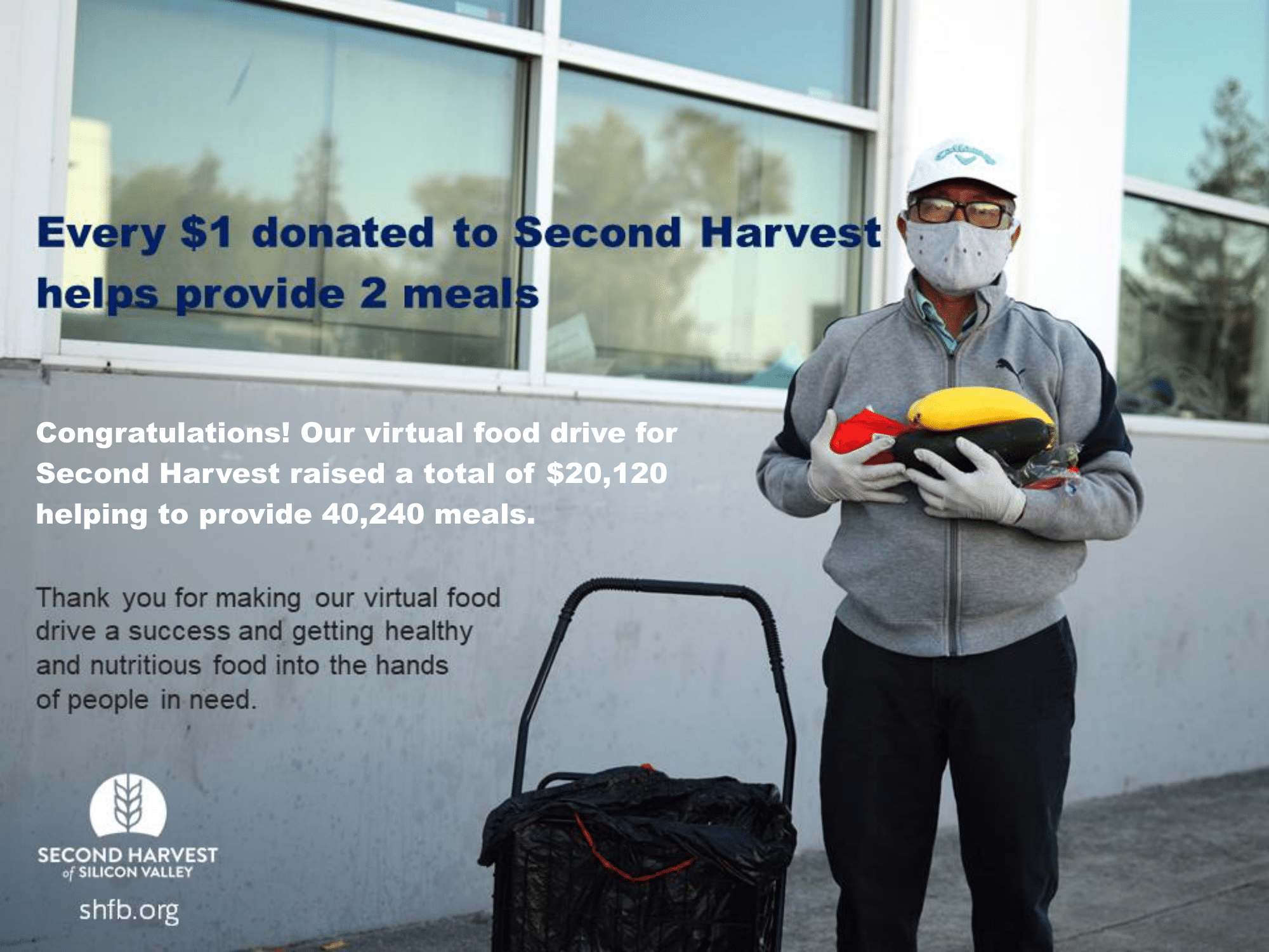 Second Harvest Food Bank truck delivering food to a community in Pescadero